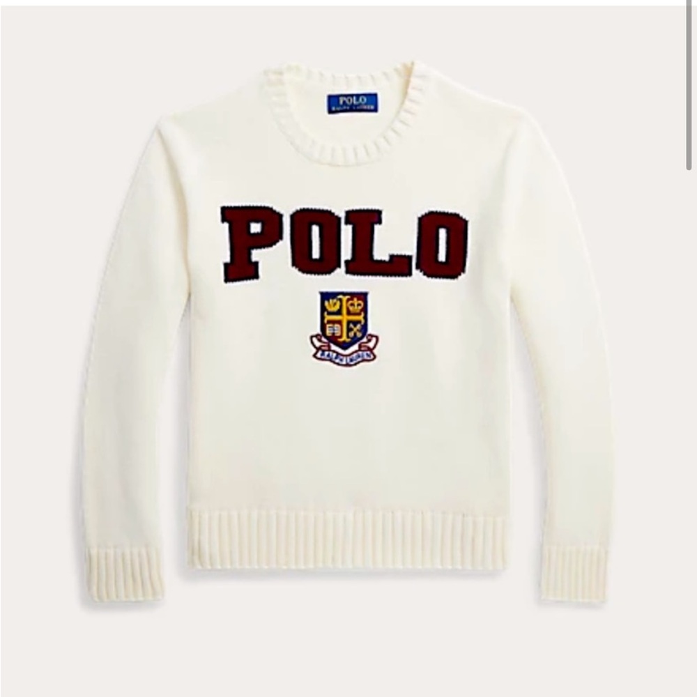 Polo‎ Ralph Lauren Logo Crest Cotton Sweater